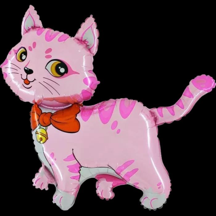 Fóliová koule Cat růžová 50-100 cm